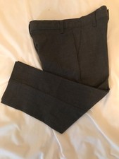 Chaps boys pants gray  regular size 4 front pockets button back pocket 