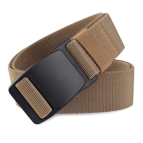 Elastic Stretch Belt Adjustable Casual Nylon Webbing with Quick Release Plast...