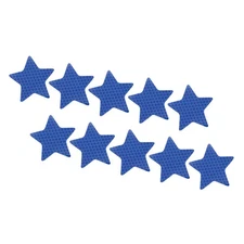 10 Pack Reflective Stickers 2.36 x 2.36 Inch Warning Star Reflector Blue