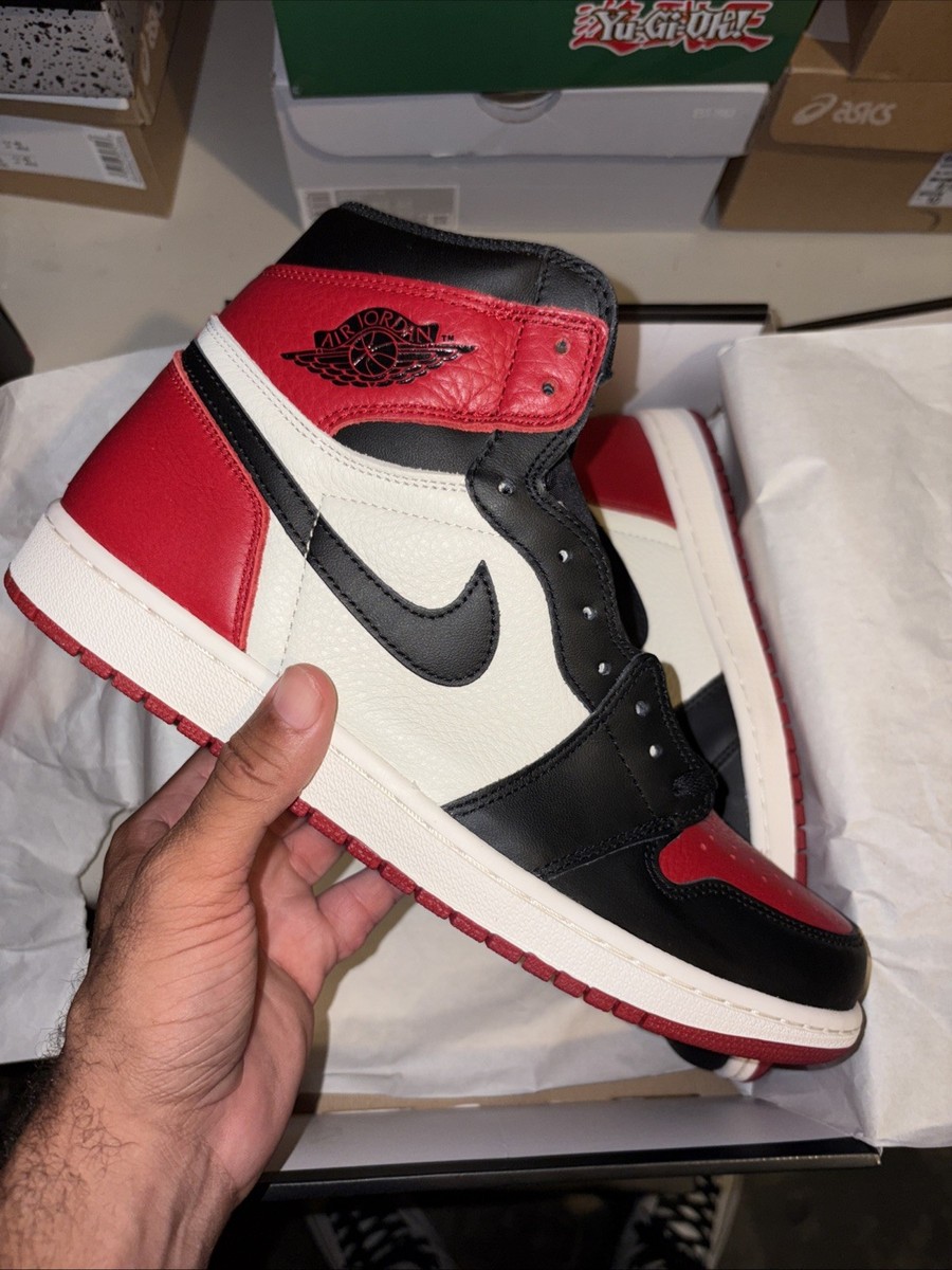 Size 11.5 - Nike Air Jordan 1 Retro High OG Bred Toe 2018 In Hand 