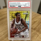 2014 Panini Prizm #73 Giannis Antetokounmpo Yellow & Red Mosaic PSA 10 GEM MINT