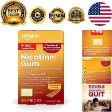 20 Count Nicotine Polacrilex Gum, Cinnamon Flavor, 4 mg - Aids Smoking Cessation