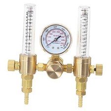 Dual Output Argon Regulator Flow Meter Mig Tig 0-60CFH CGA580 Inlet 5/"8 UNF