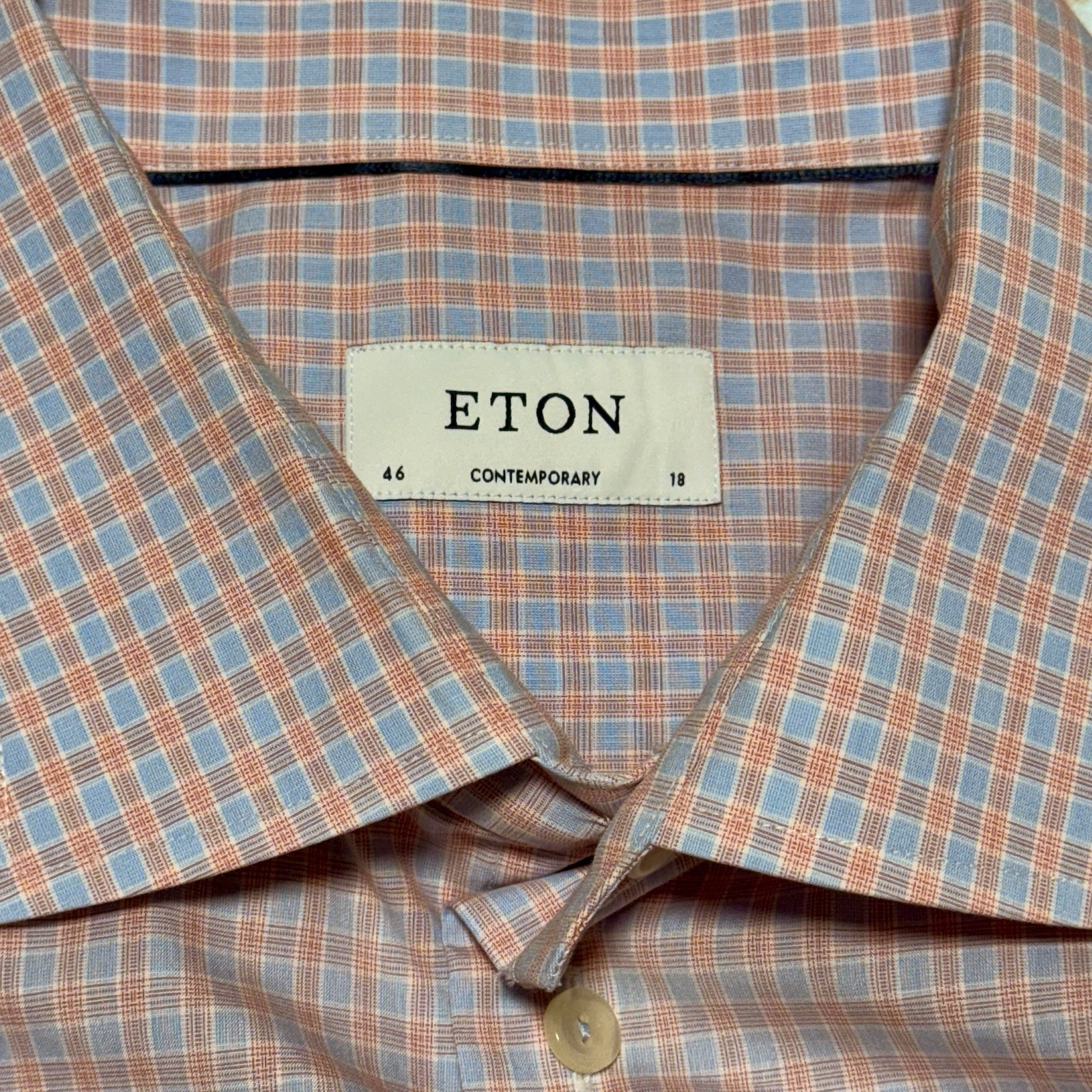 Eton Contemporary Micro Patterned checked Men's D… - image 3
