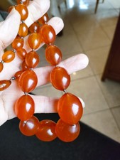 Pendentif Vintage En Ambre Naturelle Véritable - Bijou Rétro Collection, Occasion Bon état