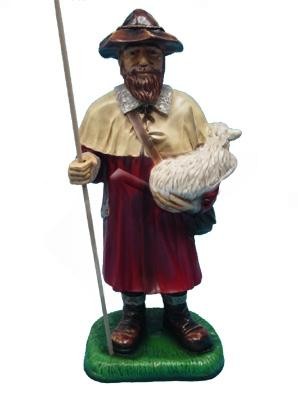 Design Schafhirt Figur Garten Statue Skulptur Figuren Skulpturen Deko Neu-image