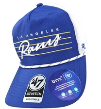Men’s ‘47 Brand NFL Los Angeles LA Rams Hitch Adjustable Rope Hat Snapback NEW
