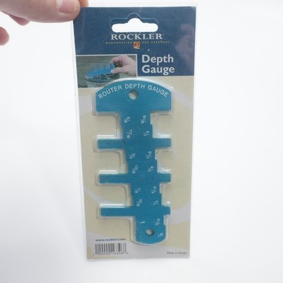 Rockler Woodworking Router Depth Gauge 1/8th'' - 1''