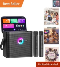 Karaoke Machine for Adults, with Lyrics Display Screen, 32GB Karaoke Tablet, ...