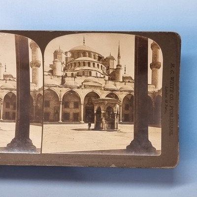 Konstantinopel Istanbul Stereoview 3D um 1900 Echtfoto Türkei Moschee von Ahmed I