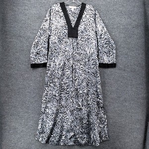Robe Caftan Oscar De La Renta - Noir Et Blanc à œillets - Taille M - Neuf Avec étiquettes