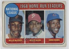 1969 Topps League Leaders Dick Allen Willie McCovey Richie Ernie Banks HOF 0n7l