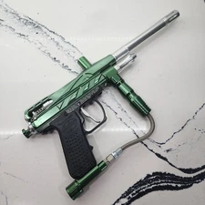 Spyder Green Imagine E Grip Electronic Paintball Gun & Barrel