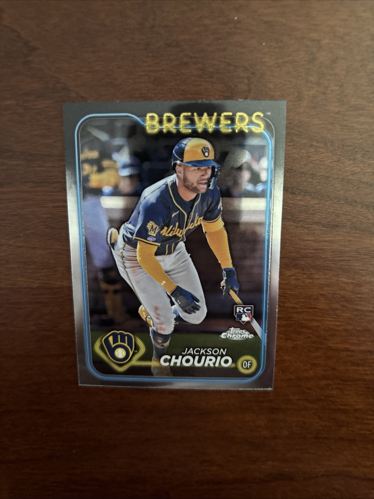 2024 Topps Chrome #161 JACKSON CHOURIO Rookie Card Brewers
