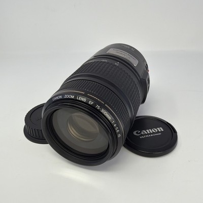 Canon EF 75-300mm f/4.0-5.6 IS USM Lens  W Image Stabilizer Made In Japan