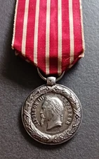 Médaille campagne d'Italie signée Sacristain en Argent