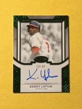 2024 Topps Tier One Kenny Lofton Talent Auto Green Foil #/49 Indians