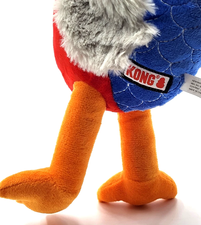 KONG Bendeez Pájaro Grande Chirriante Arrugado Peluche Perro Cuerda Juguete 17" Foto 4 de 4