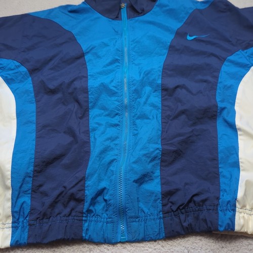 Nike Windbreaker Jacket Men's Large Vintage 90s Embroidered Logo Zip Coat Retro - Picture 8 of 14