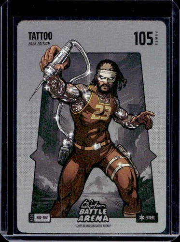 2026 Bo Jackson Battle Arena The Griffey Set Tattoo Silver Battlefoil #SBF-102