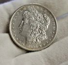 1890 S US Morgan Silver Dollar $1 AU (Cleaned)