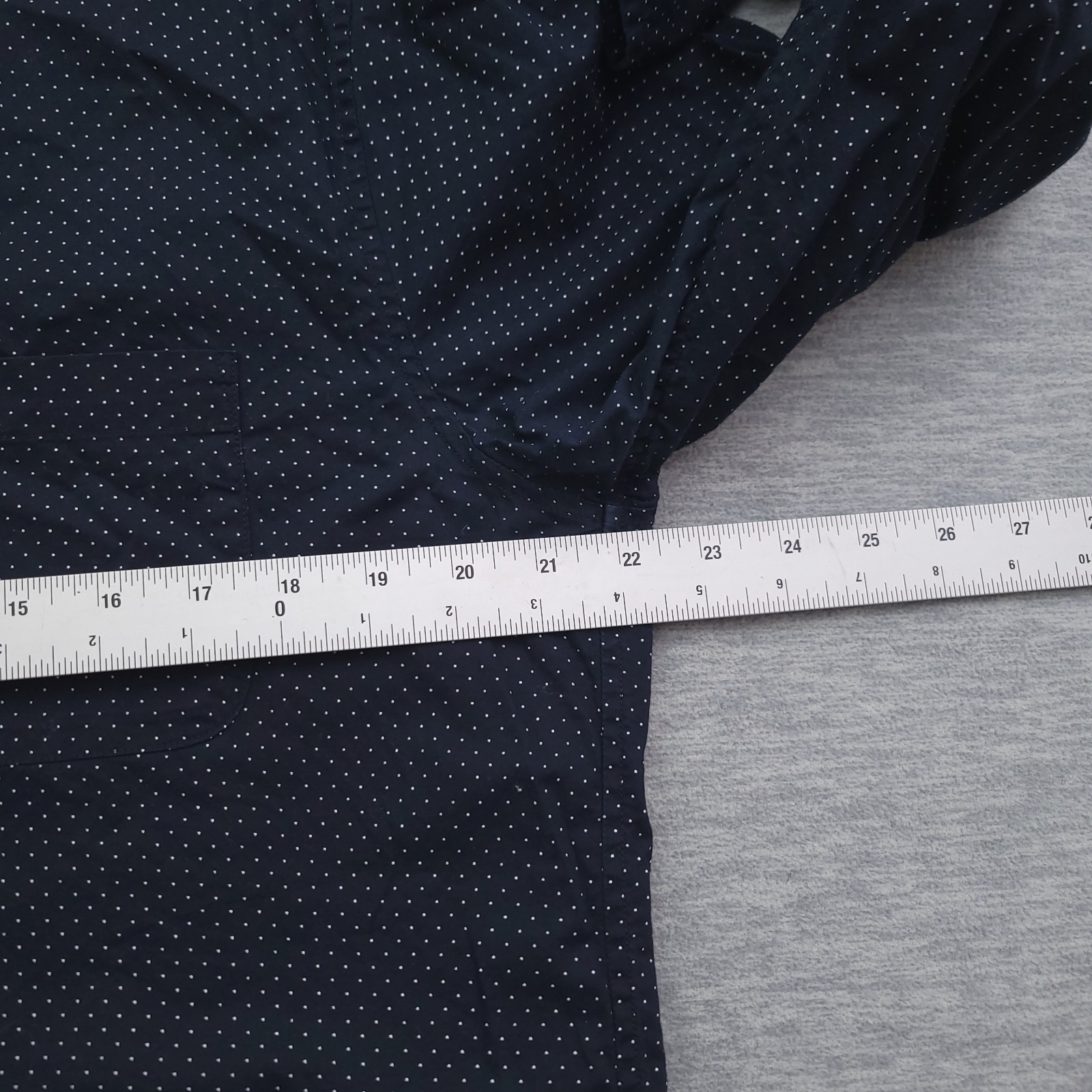 Outerknown Shirt Mens Large Blue Polka Dot Organic Cotton Button Up Casual