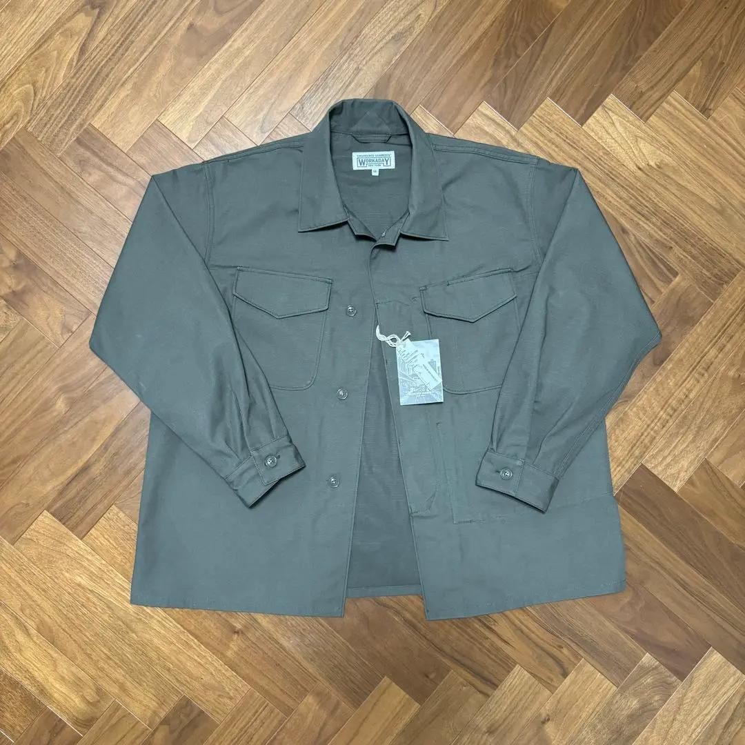 Engineered Garments Workaday Olive Ripstop Cotton… - image 2