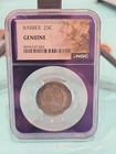 1906 Barber Silver Quarter Dollar 25c and US Ike Dollar. Free Shipping.