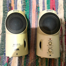 Sony SRS-PC35 2.0 Wired Computer Speakers, White, Volume Control