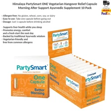 Himalaya PartySmart ONE Vegetarian Hangover Relief Capsule 10 Pack