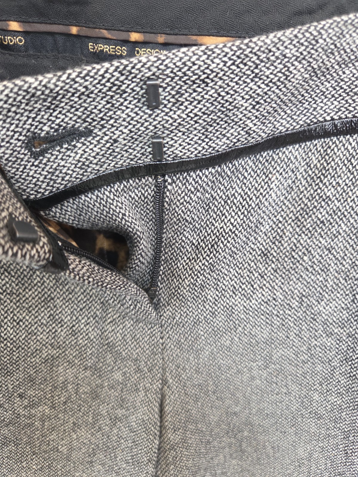 Express Design Studio Editor Herringbone Tweed Wo… - image 7