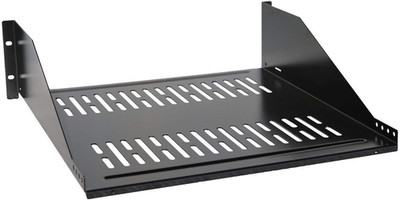 19'' Vented Steel 3U Relay Rack Mount Cantilever Shelf - 18'' Deep
