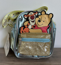 BIOWORLD Disney Winnie the Pooh Tigger Small Crossbody Bag - Blue Gold