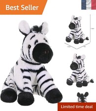 Cuddlekins Mini Zèbre - Peluche Écologique 20 cm, Jouet Sécurisé pour Bébés