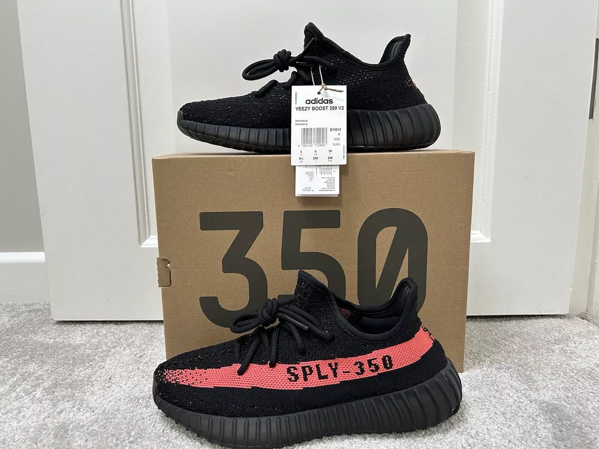 Adidas Yeezy Boost 350 V2 Core Black Red UK 5 BRAND NEW eBay