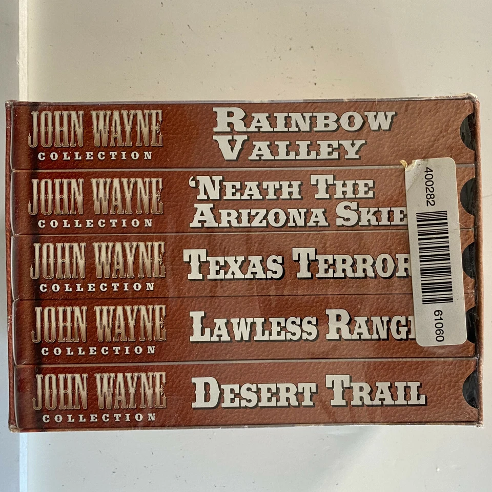 NEW John Wayne Classic Movie Collection 5 VHS Movies Boxed Set Early Years 1997 - Image 3 of 4
