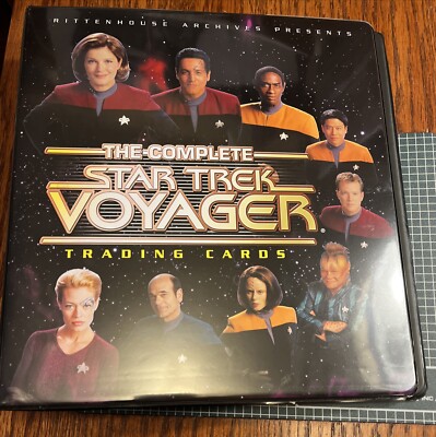 The Complete Star Trek Voyager Trading Cards Album With  Chakotay Costume Card