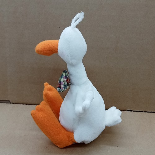 Vintage Hallmark Forever Friends Duck Goose 5" Soft Toy Plush Comforter Bow Tie - Picture 2 of 4