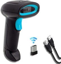 Barcode Scanner 2.4G Bluetooth USB for POS Till Register Retails Warehouse Super