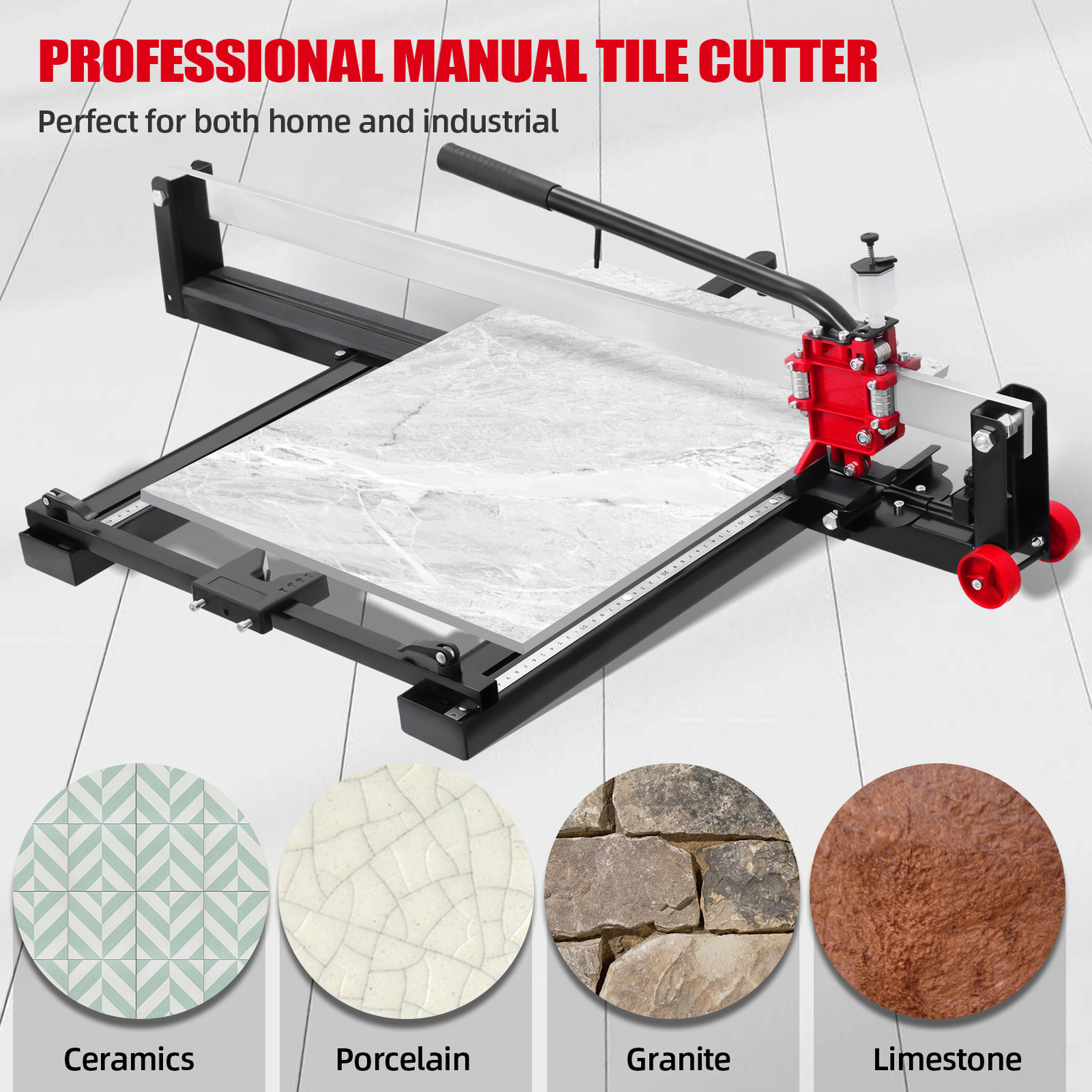 Manual Tile Cutter 800mm Professional Cutting Machine Hand Tool Tile Saw 6-15MM