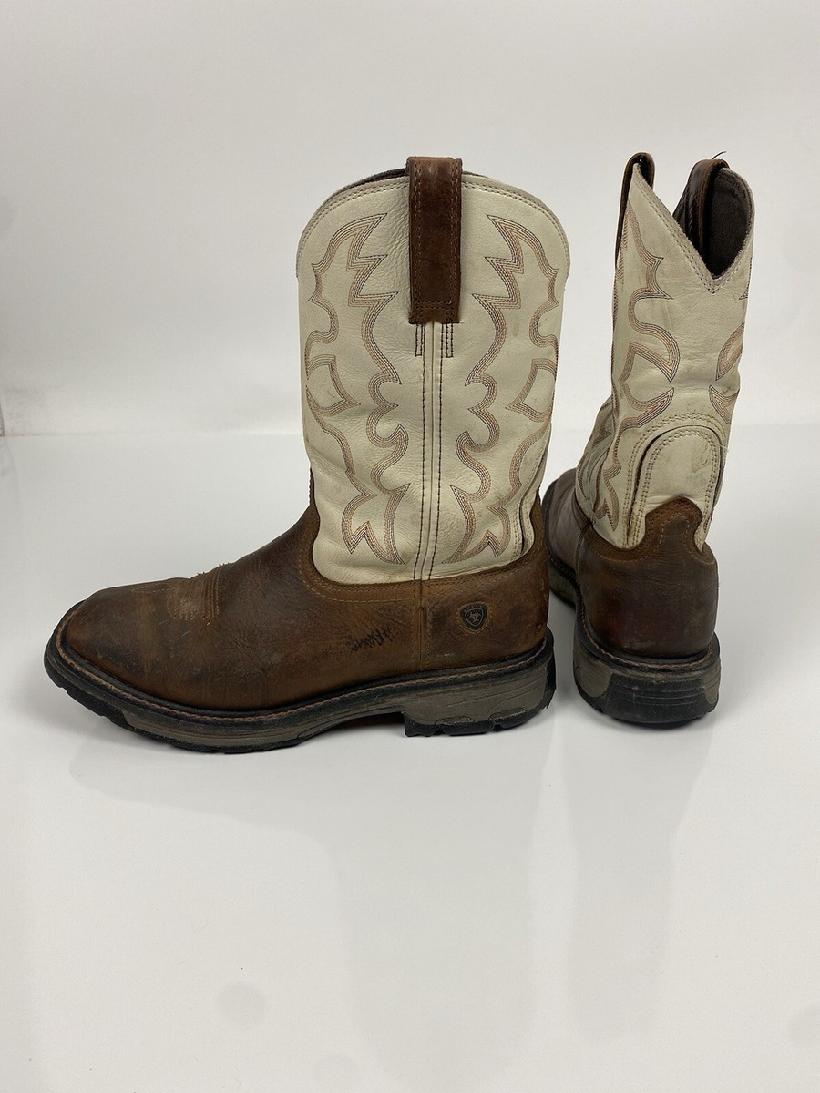 Ariat Mens Rye Brown Workhog Western Work Boots 11EE -Square  display picture 2
