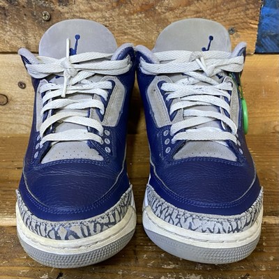 Size 8.5 - Nike Air Jordan 3 Retro Georgetown Men\'s Shoes Ships Now Air Jordan 3 Retro GEORGETOWN MIDNIGHT NAVY (Mens Sizes) NEW  main image 2