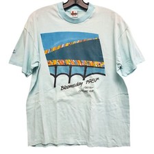 Vintage BLOOMSDAY 1987 Marathon Shirt Adult XL Blue SIGNAL Single Stitch NIKE