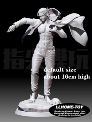 Anime Titan Long hair Eren Jaeger Put on clothes Resin 3D Print GK Kit Figure