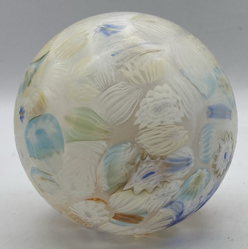 VTG Murano Millefiori Egg/Oval Shape Blown Glass Ornament Matte NEW OLD STOCK - Picture 11 of 13
