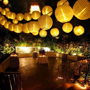 Led Solar Lantern String Light Outdoor Xmas Garden Backyard