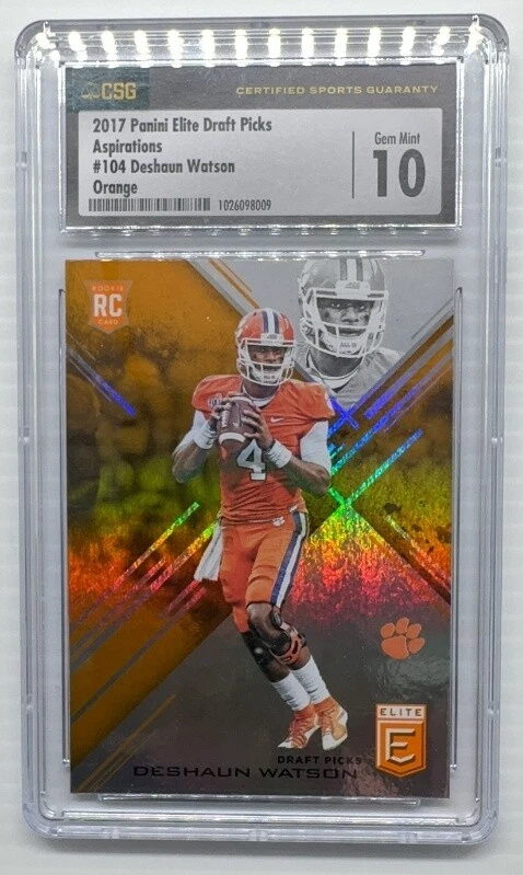 Deshaun Watson Panini Elite Draft Picks #104 Orange