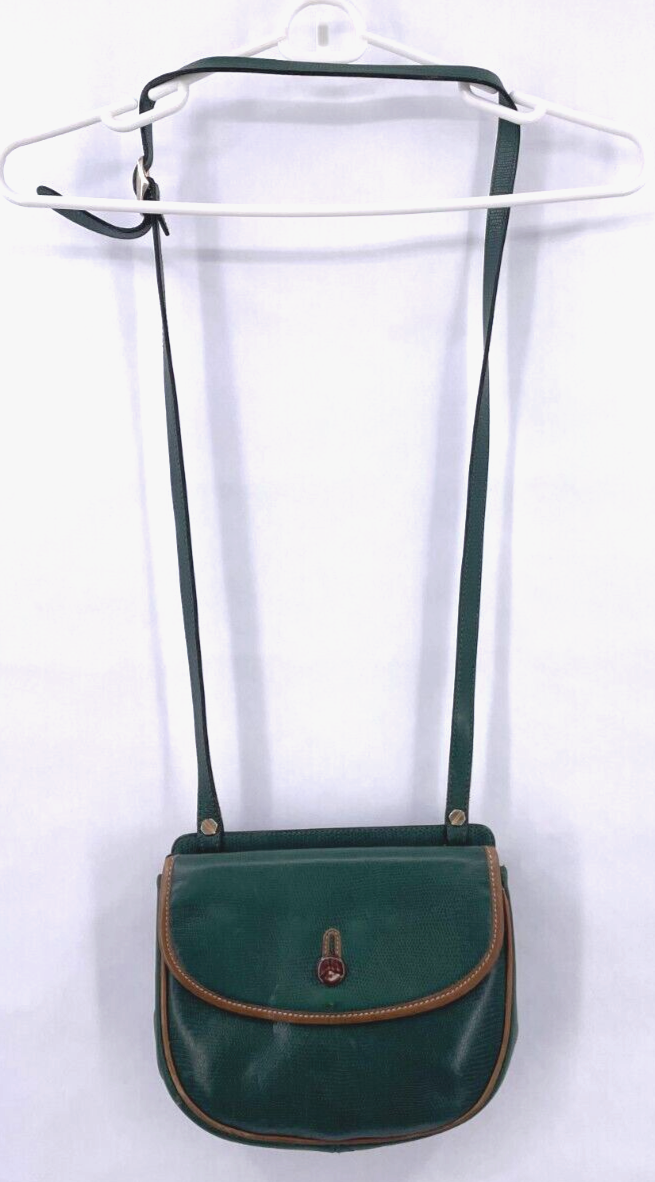 Vintage Didier Lamarthe of Paris Leather Purse Women Green