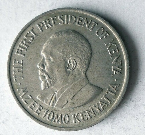 1971 KENYA 50 CENTS - High Quality Coin - FREE SHIP - Kenya Bin #1 - Picture 2 of 2
