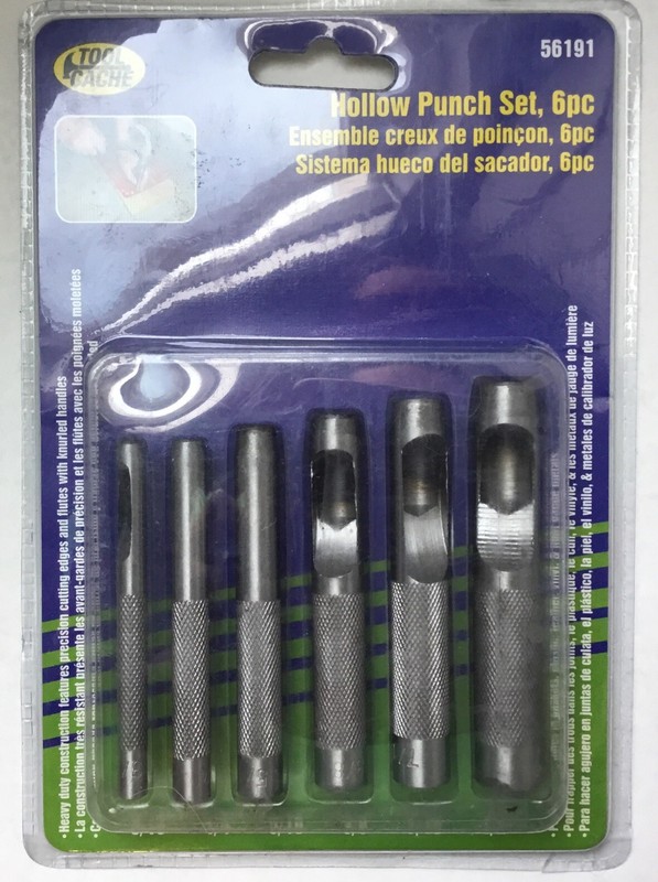Tool Cache 6 Piece Hollow Punch Set